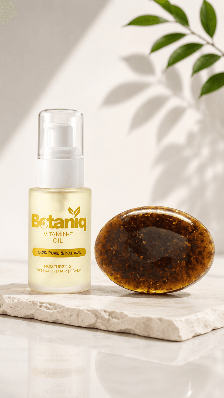 Vitamin-E Oil & Amber Soap Duo